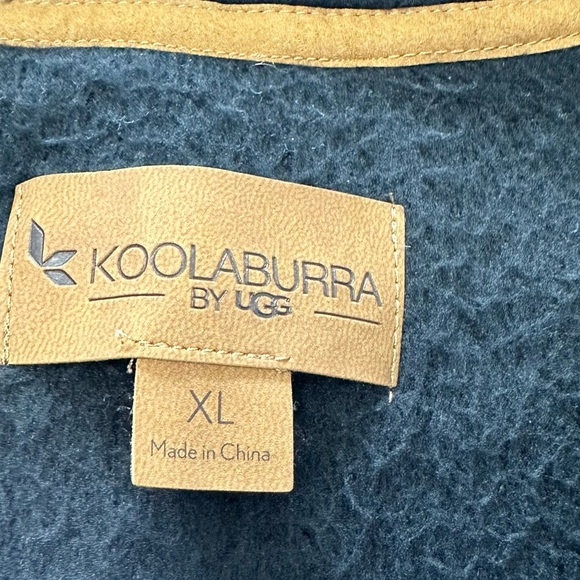 Koolaburra by Ugg Cozy Sherpa 1/4 Zip Pullover Black in Size XL - Picture 4 of 15